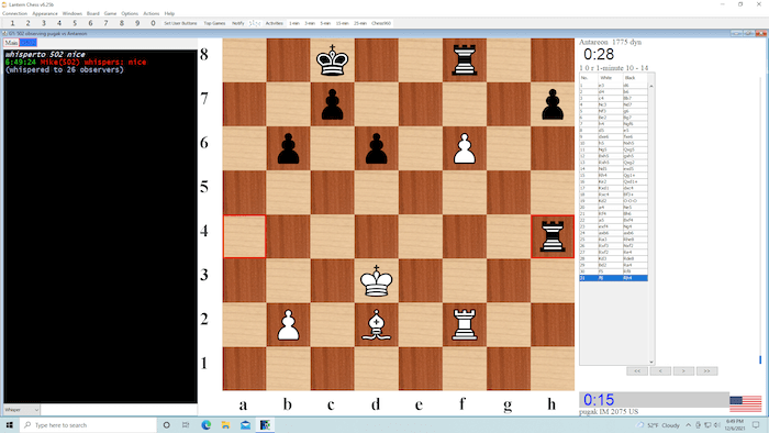 wood chess board maximized